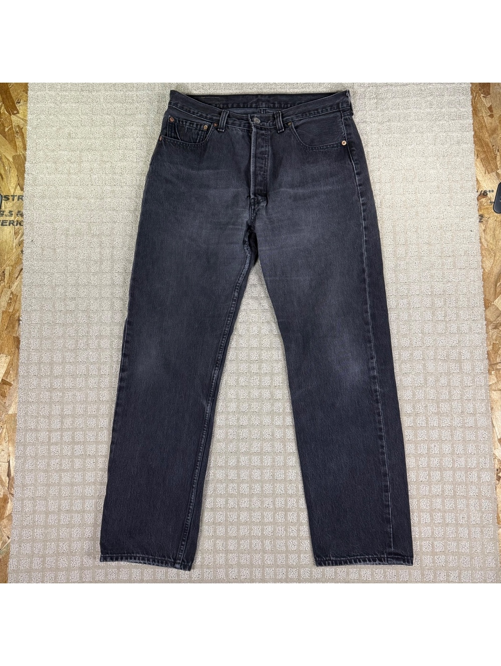 Vintage Levi’s 501 Black Faded Jeans 33x30.5 Canada Made